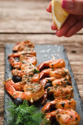 Gambas a la plancha